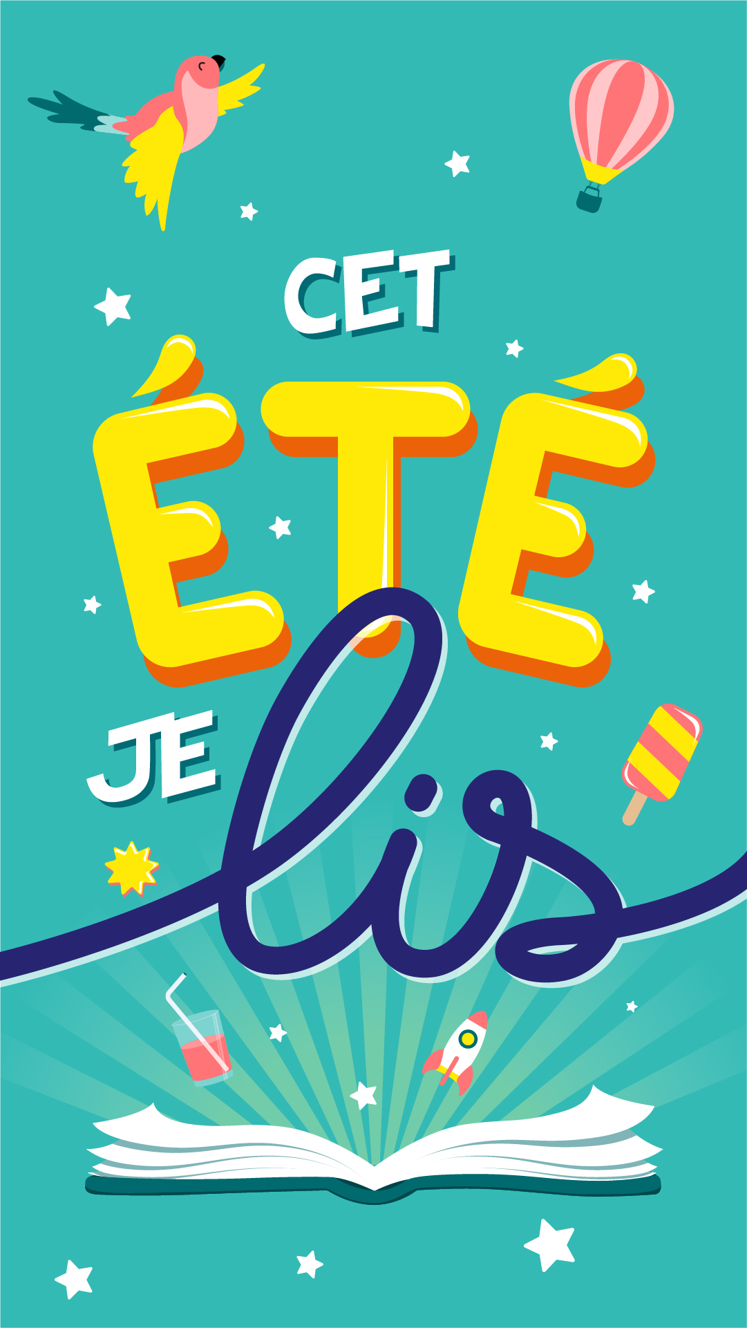 Affiche "Cet été je lis"