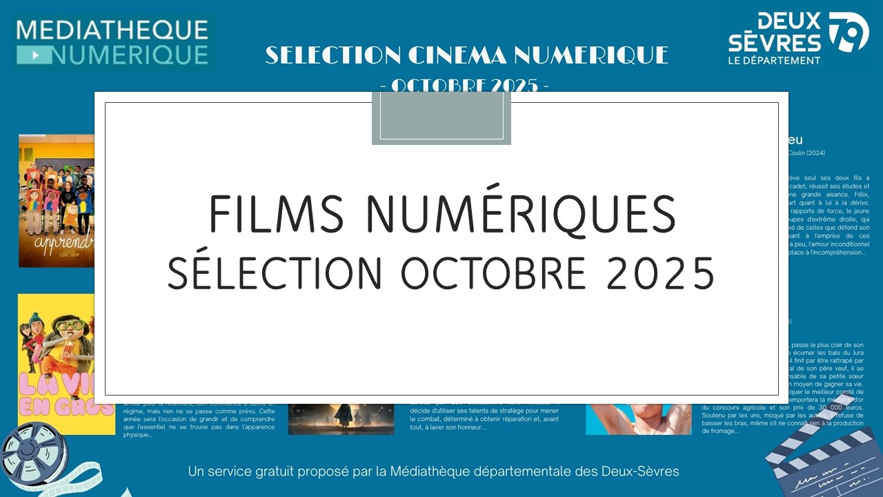 Affiche cinéma numérique octobre 2025