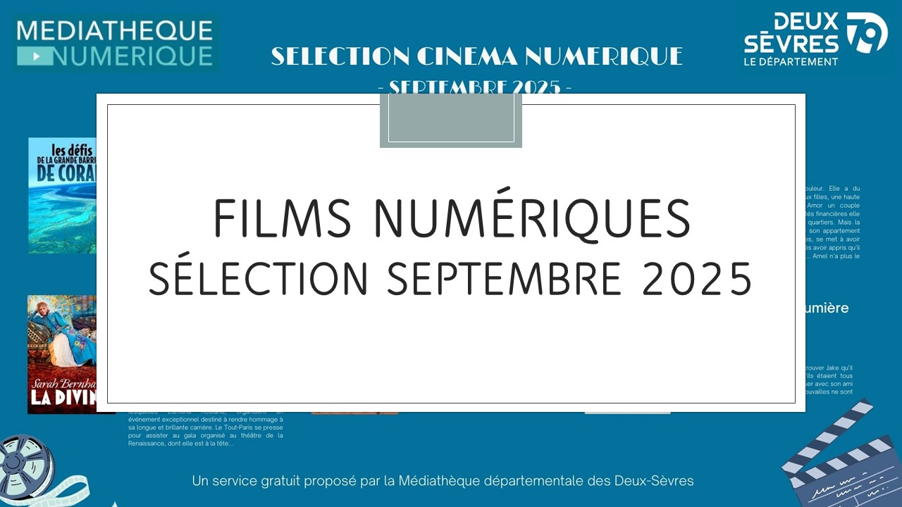 Affiche cinéma numérique septembre 2025