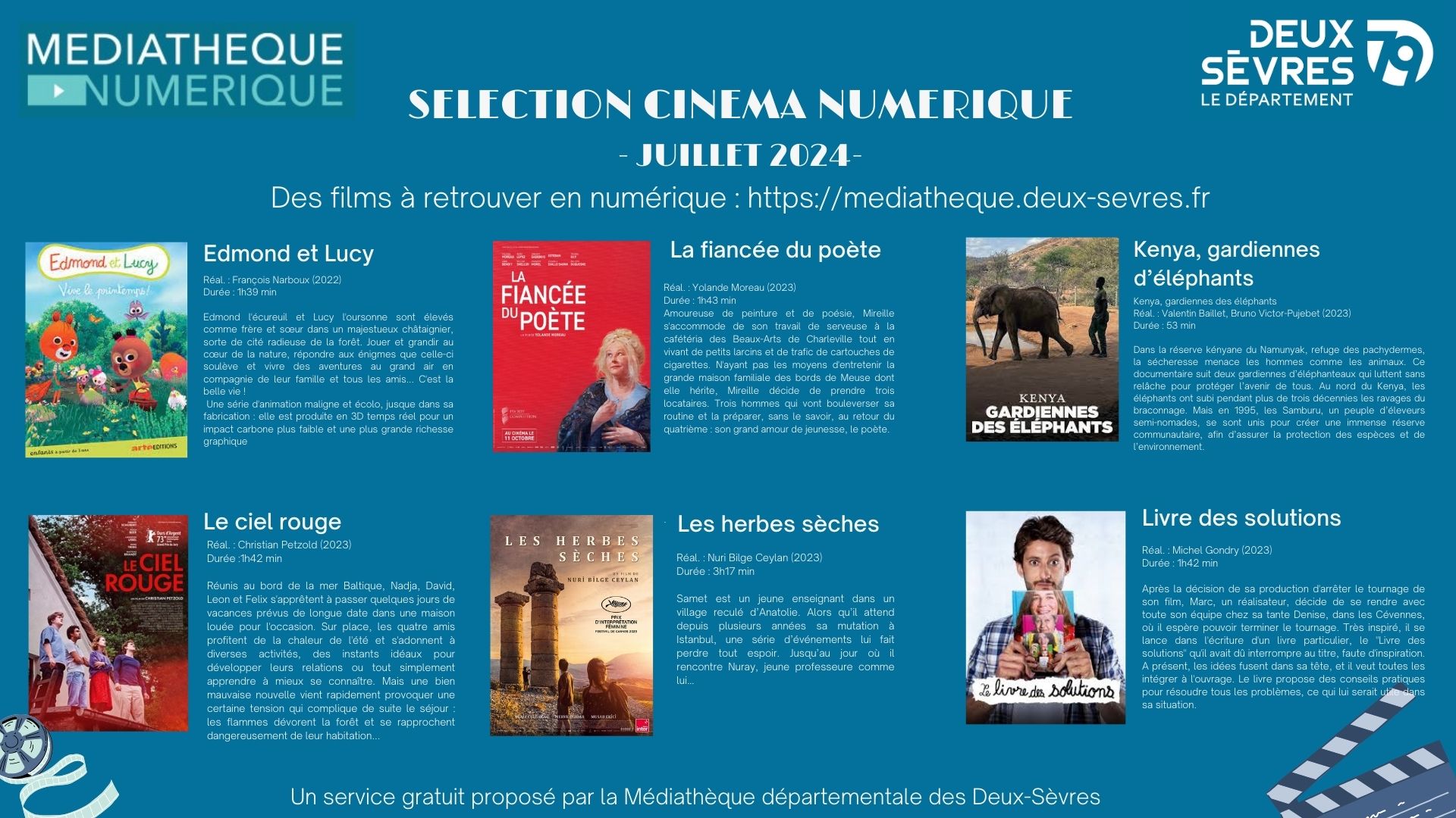 Sélection cinéma numérique de juillet 2024