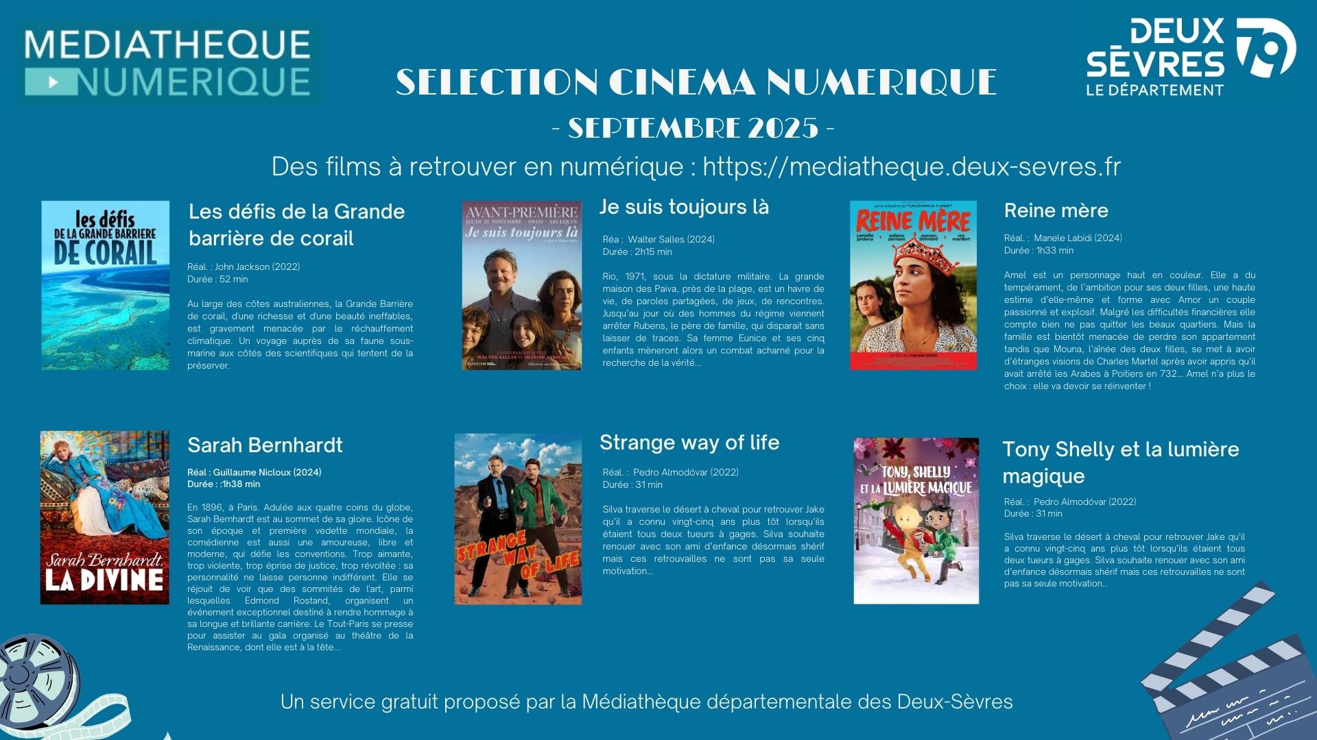 Sélection cinéma numérique de septembre 2025