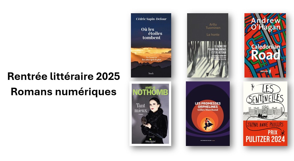 Affiche rentrée littéraire numérique 2025
